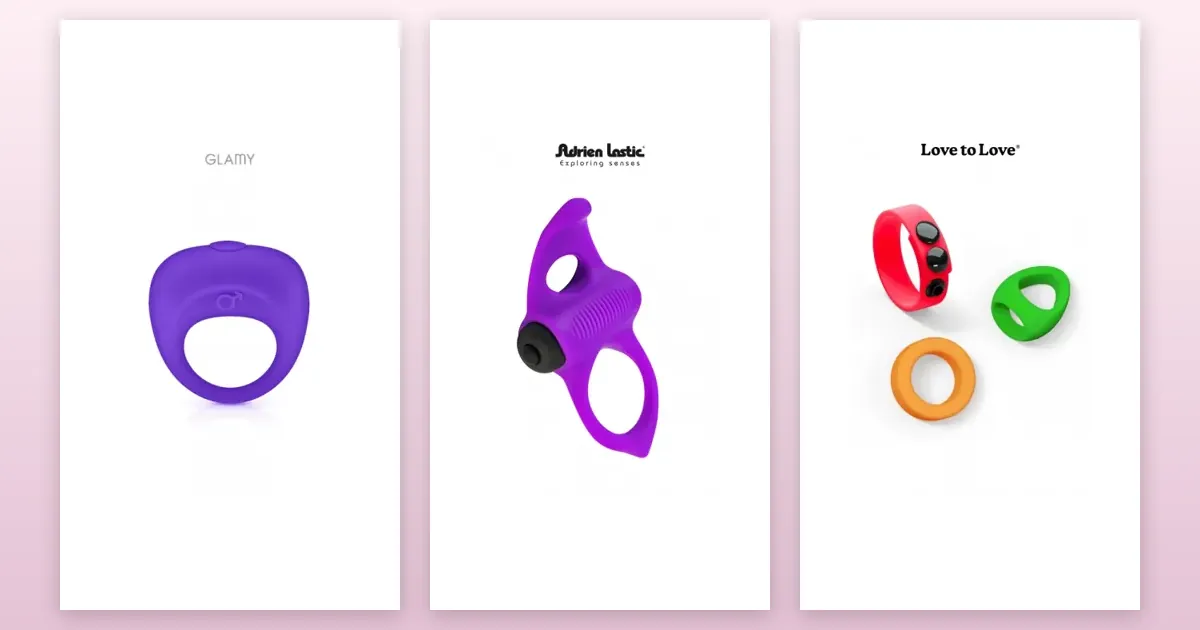 Cockrings et anneaux péniens : Anneau de pénis vibrant, Cockring vibrant Lingus Max, Kit Neon Ring