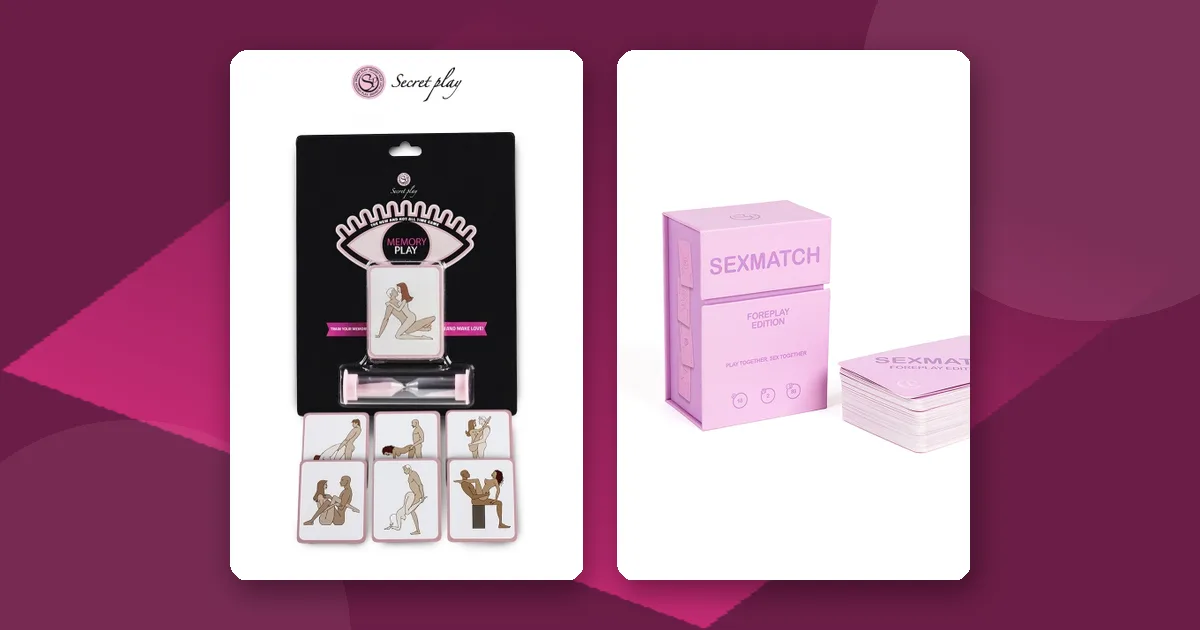Jeu Memory Play et jeu Sexmatch Foreplay Edition : jeux coquins à partager à deux