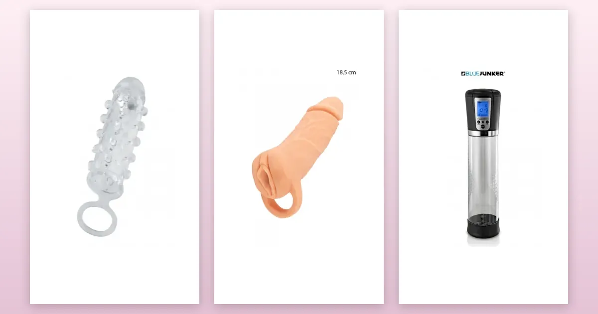 Sextoys homme : Gaine à pénis Mr Orgasm, Masturbateur et extension de pénis 18,5 cm, Pompe à pénis numérique et écran LCD