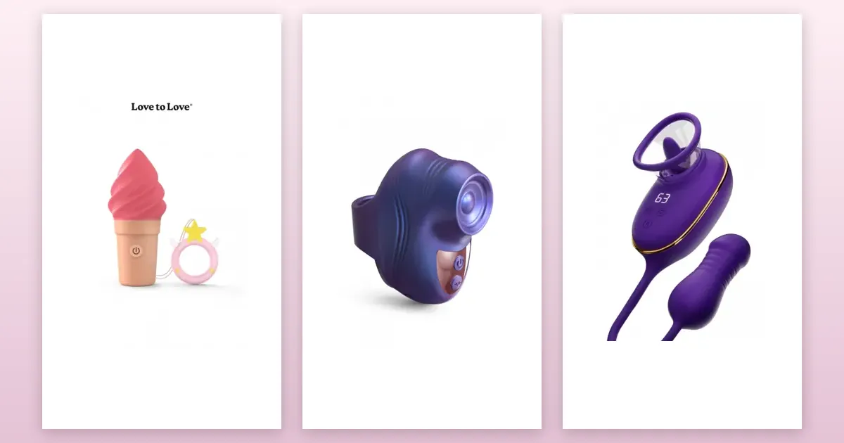 Stimulateurs clitoridiens : Stimulateur Cand'Ice Raspberry Joly, Stimulateur clitoridien Kisscool violet, Stimulateur clitoridien et anal
